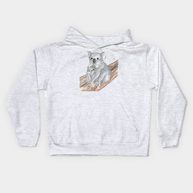 Koala-ty Mother Kids Hoodie by AussieLogic